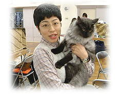 Arranz and me at the cat show.
